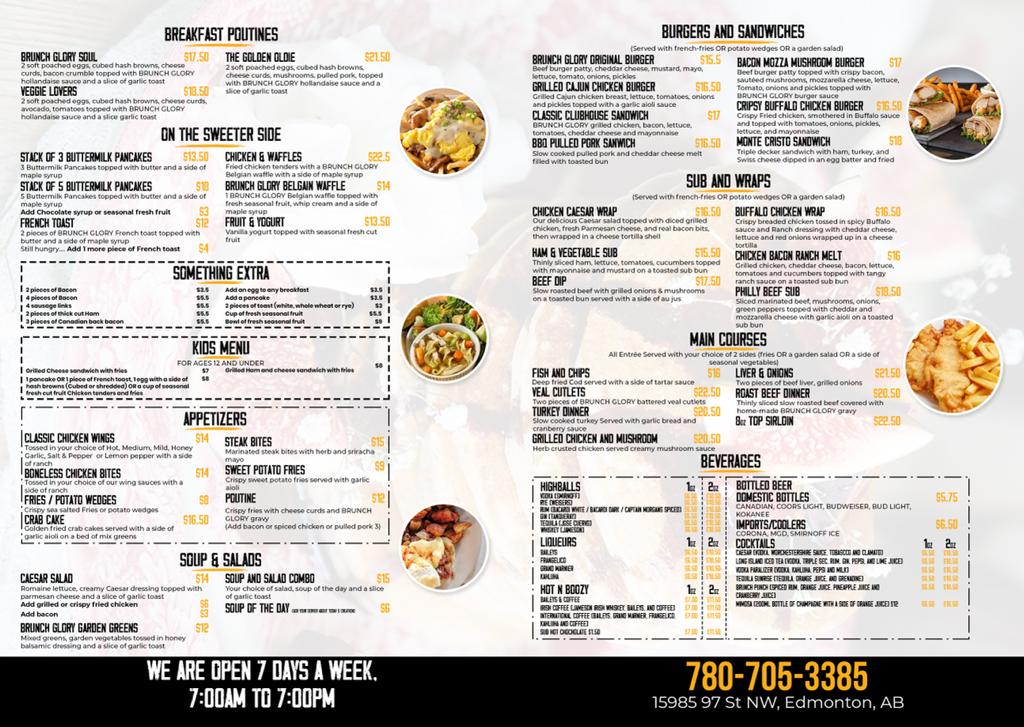 Menu - Brunch Glory photo 1