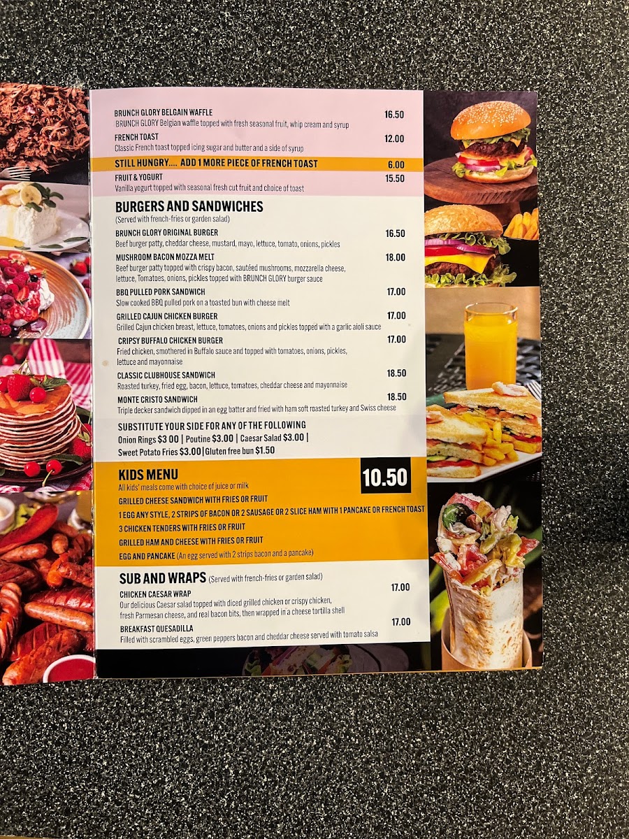 Menu - Brunch Glory photo 2